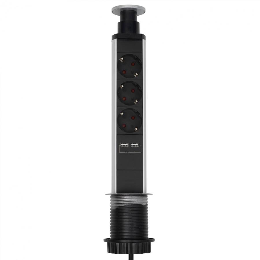 Prelungitor 3p, Incastrabil In Masa, 2xusb