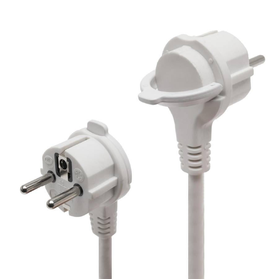 Prelungitor 4 Prize, Comutator De Picior, 1,5 M, Alb