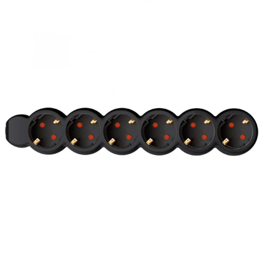 Prelungitor 6 Prize, Protectie, 1,5 M, Negru