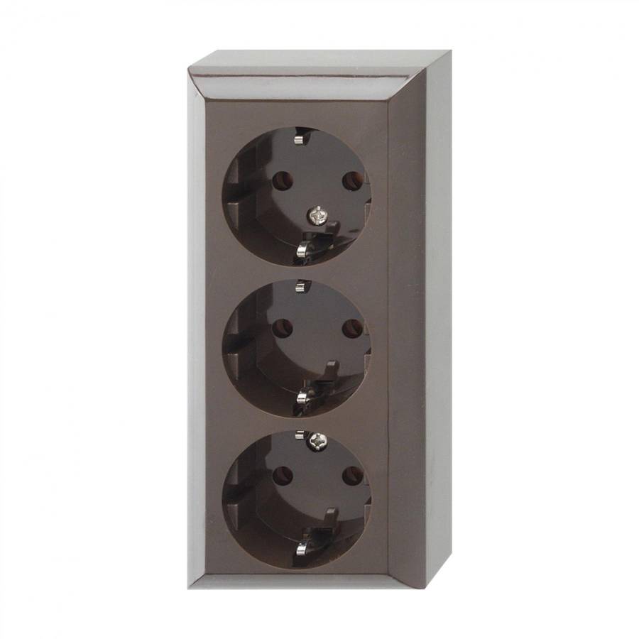 Priza 3p De Interior, Business Line Ip20, Maro