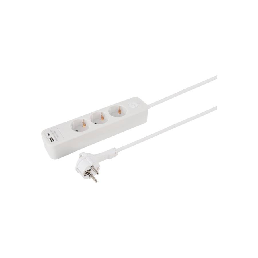 Priza Multipla Etm, 3 Prize, Cu intrerupator, Usb-a, Priza Usbc