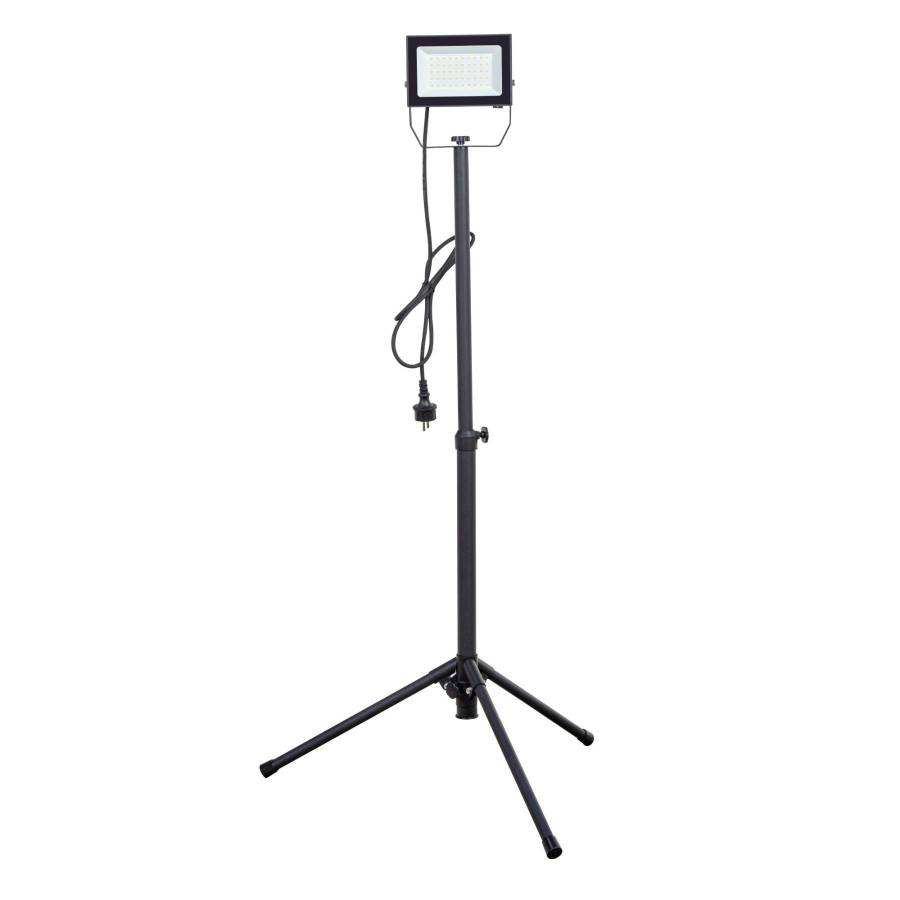 Proiector Led „ispot” 50w Cu Suport 5000 Lm Cablu De 1,8 M Ip66