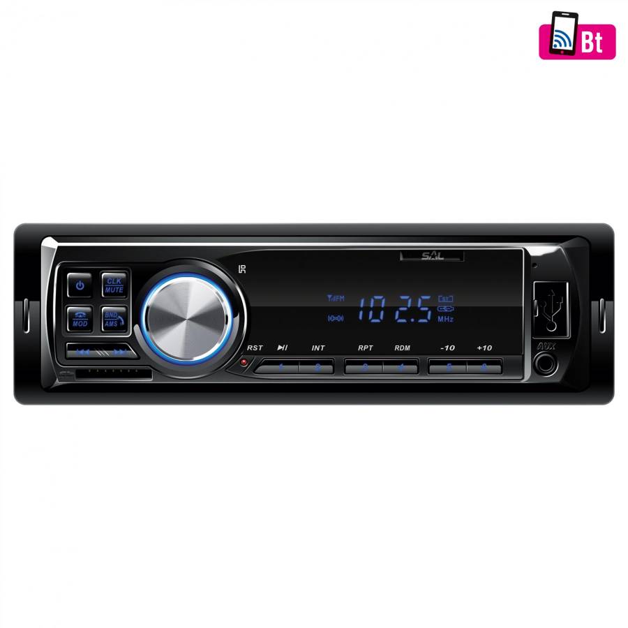 Radio Auto Bt-fm-usb-sd-aux, Ecran Led Albastru
