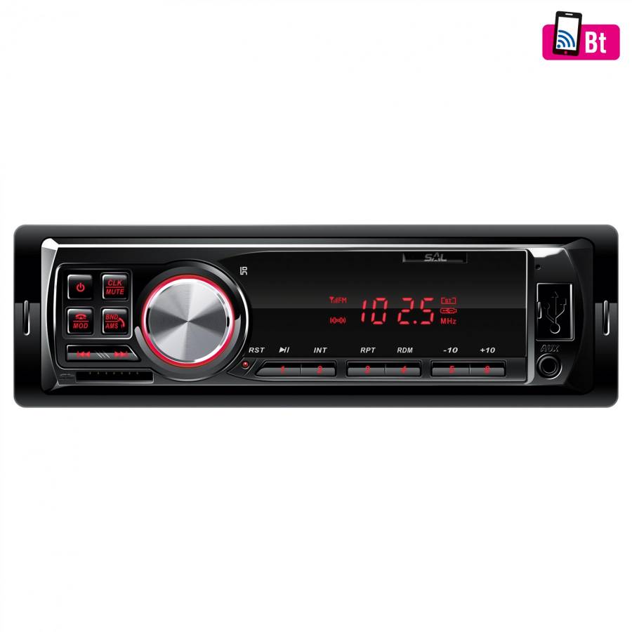 Radio Auto Bt-fm-usb-sd-aux, Ecran Led Rosu