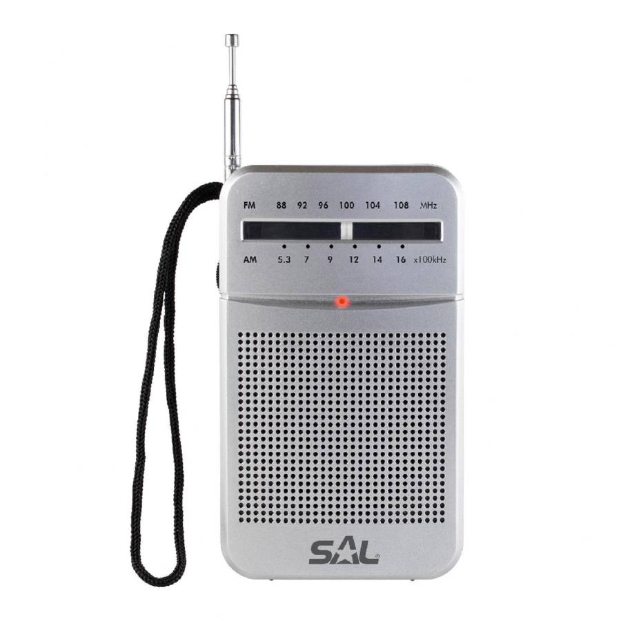 Radio Portabil 2 Benzi, Argintiu