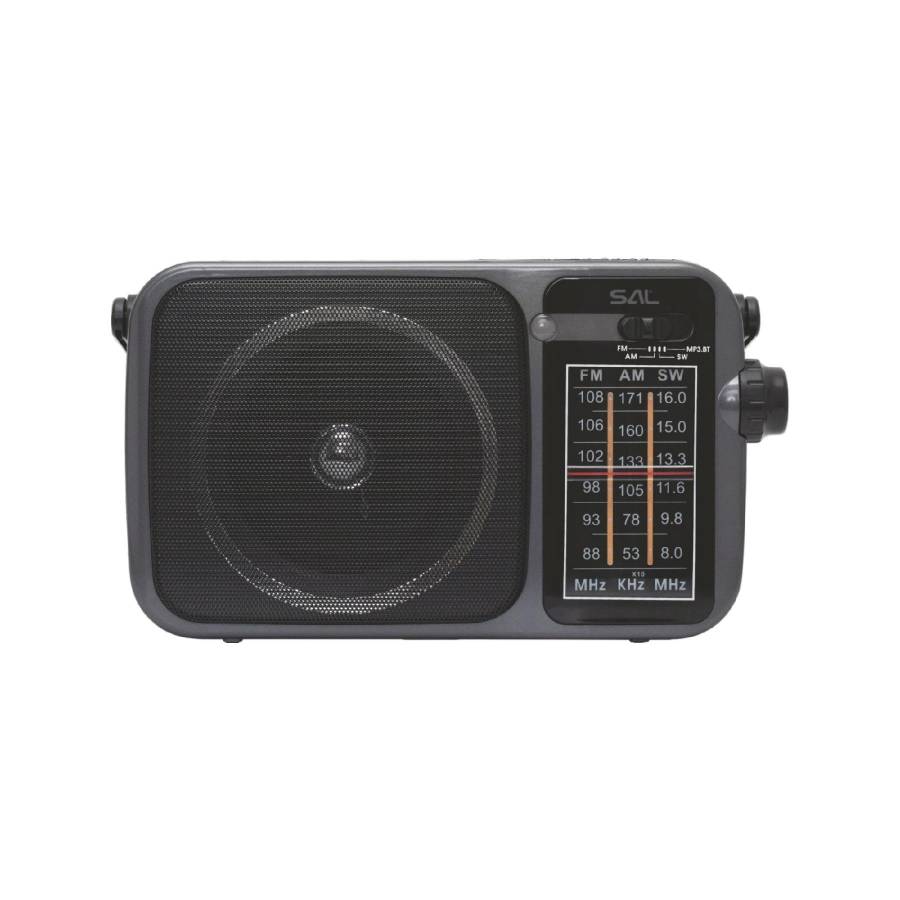 Sal Rpr10 Radio Portabil Cu Player Multimedia, Difuzor Bluetooth Fara Fir, Radio Cu 3 Benzi, Redare Mp3 De Pe Dispozitiv Usb/microsd, Reincarcabil