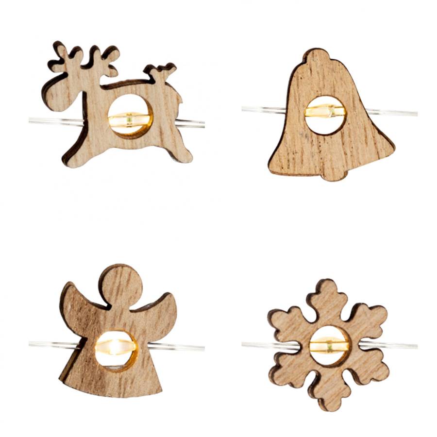 Set 20 Ghirlande Luminoase, 20 Microled-uri, 1.9m