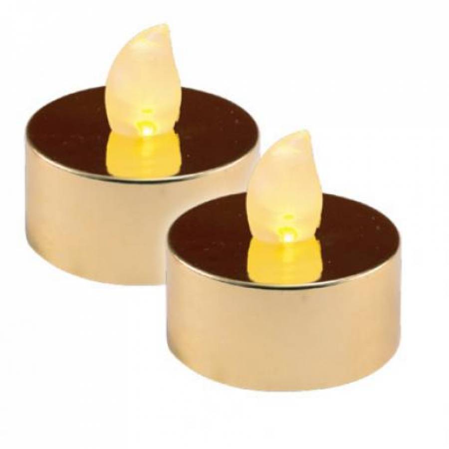 Set Candele Cu Led, Auriu