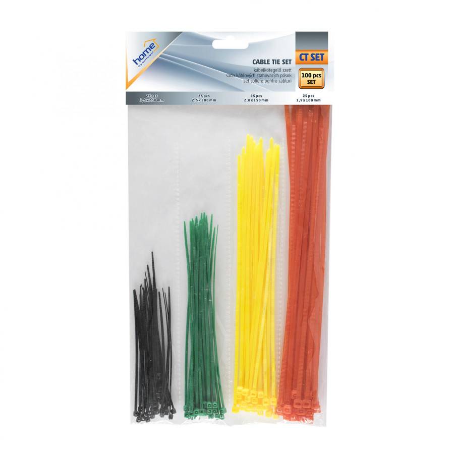 Set Colier Cablu, Color, 100 Buc