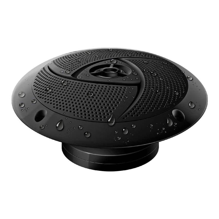 Set De Difuzoare De 130 Mm, 2 Cai, Negru, Impermeabile