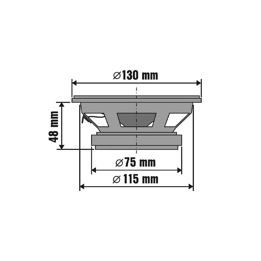 Set Difuzoare Auto, 130mm, 4 Ohmi