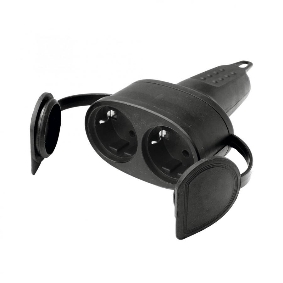 Soclu Dublu Cu impamantare Cablu Drept