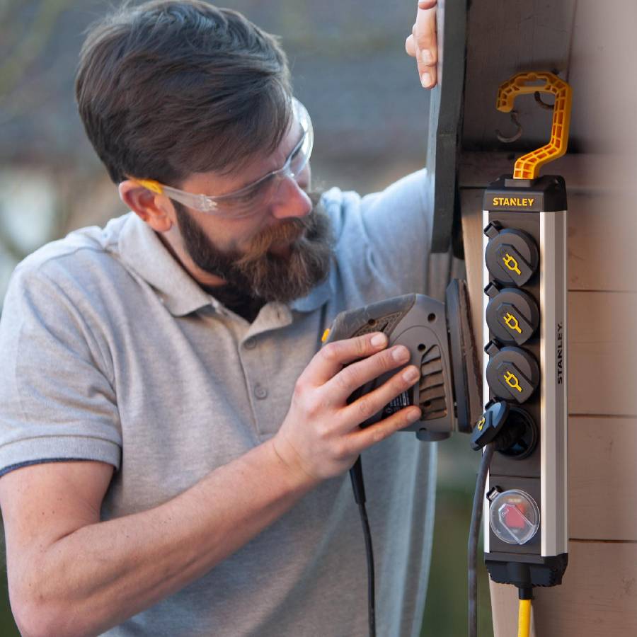 Stanley Prelungitor 4 Prize, Intrerupator, Cu Carlig, Ip44, 5 M, H07rnf 3g1,5