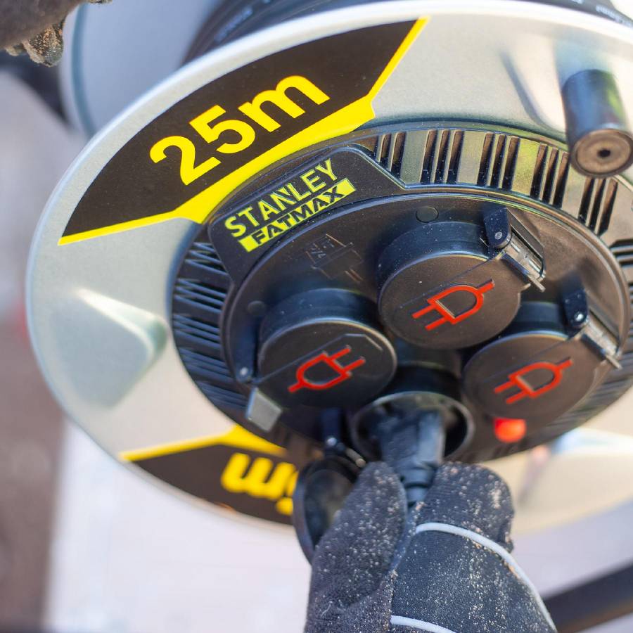 Stanley Tambur Cablu, Ip44,  Cablu 25 M, H07rn-f 3g2,5