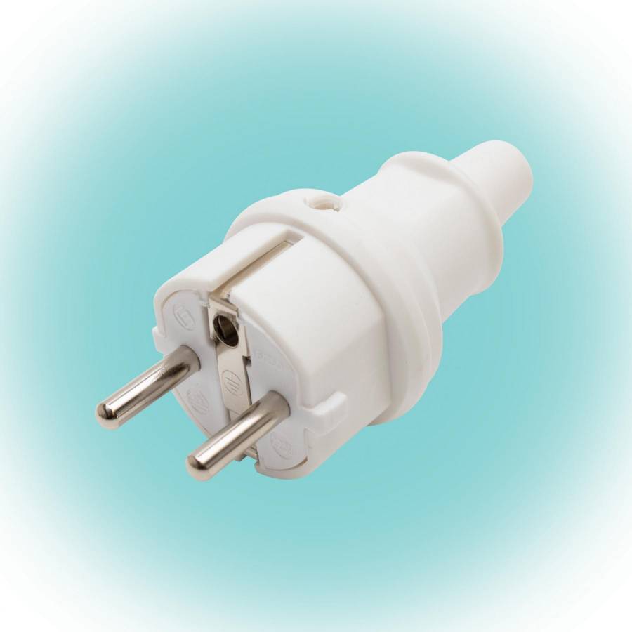 Stecher Cu impamantare, Cablu Drept