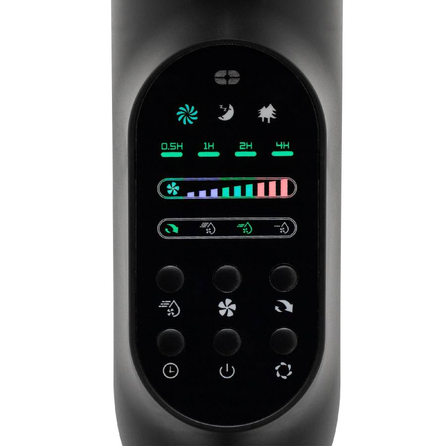 Ventilator Aburi, Negru, 75w