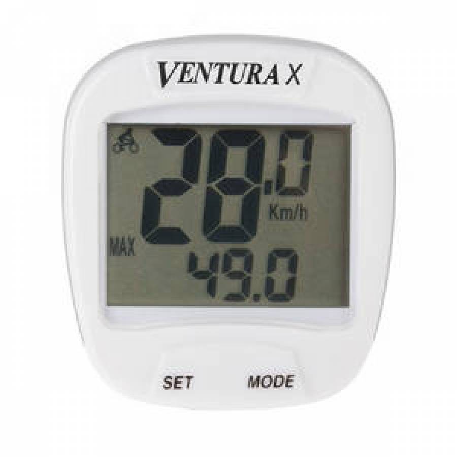 Bike Computer Ventura  x  10 Functii   Alb
