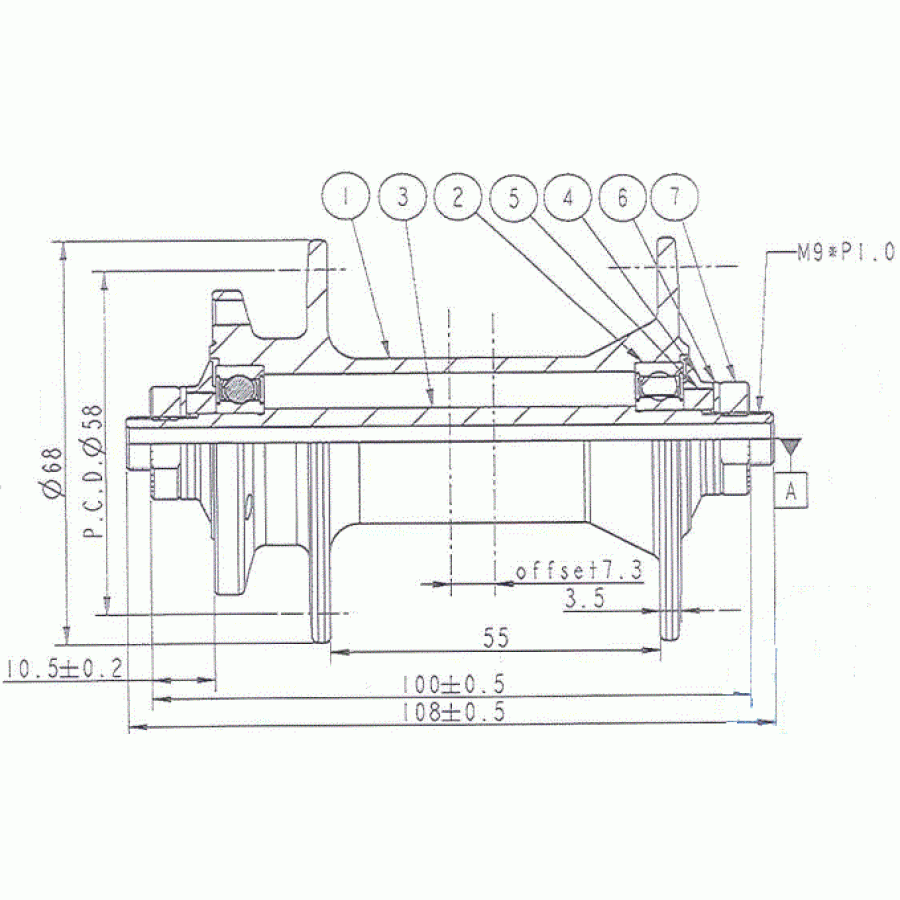Butuc Fata Novatec D761sbt Negru, 32h