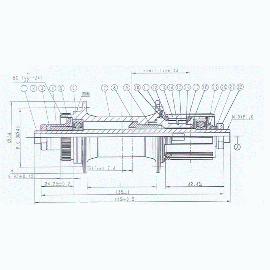 Butuc Spate Novatec D472tsbt-cl-11s Centerlock Negru , 32h