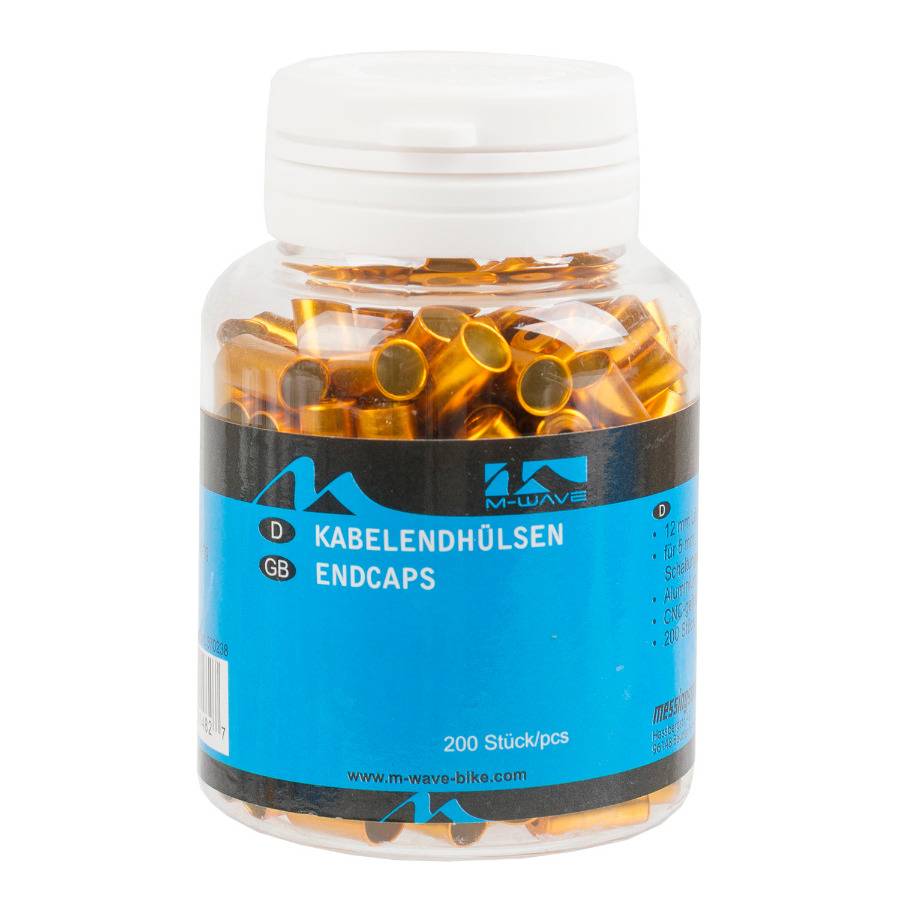 Capete Manta Cnc 5,1x12 Mm M-wave Aluminiu Gold/orange Anodizat