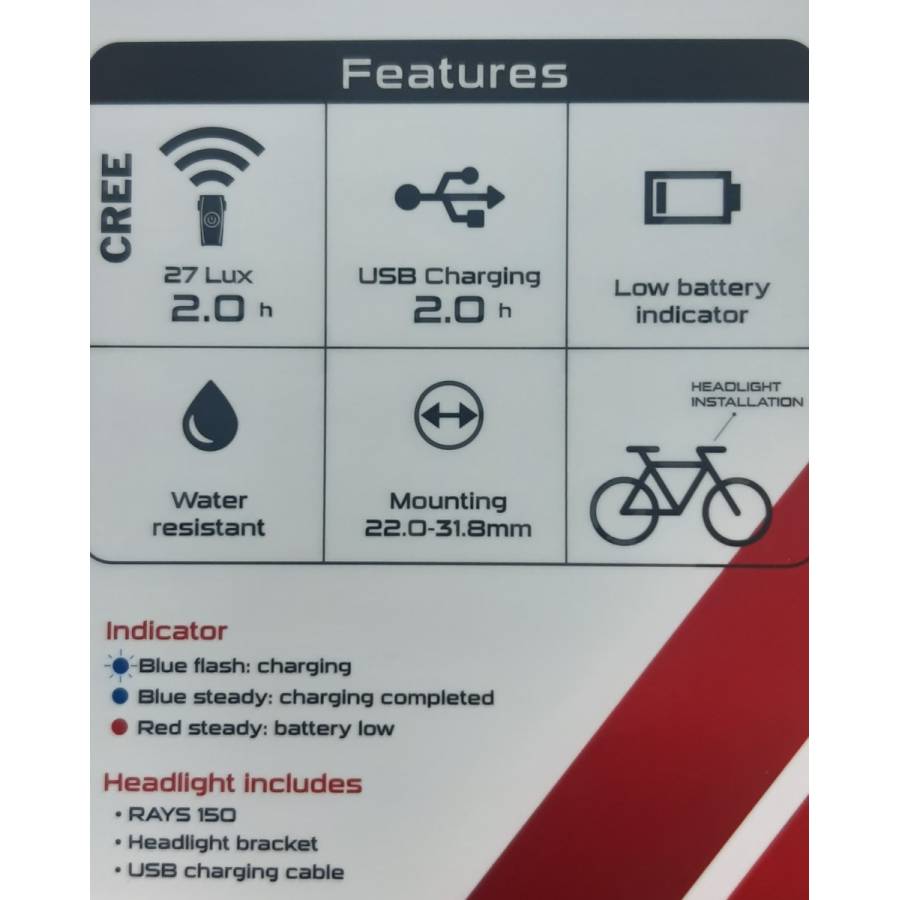 Far Cu Acumulator Smart Rays 150 Lumeni