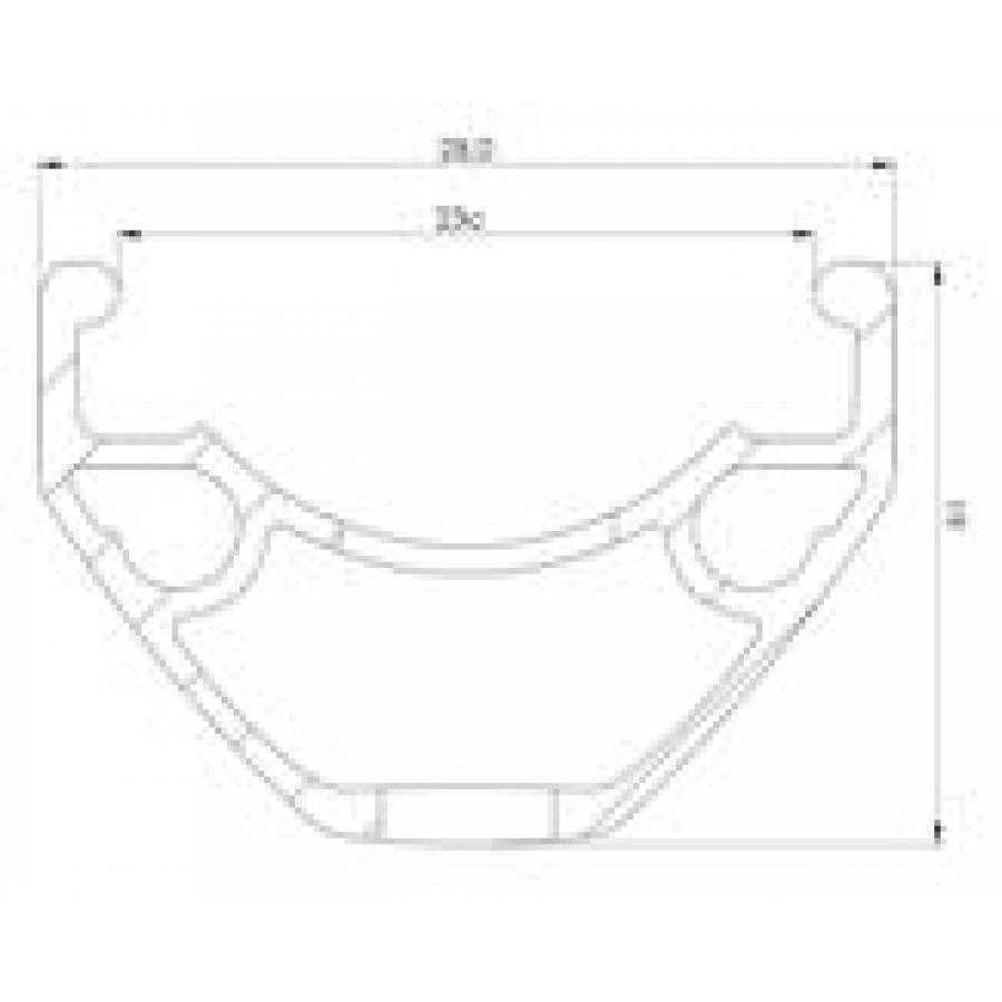 Janta Mach1 Cross-r 23  27,5 (584 X 23c) - 32h  Negru Capsata