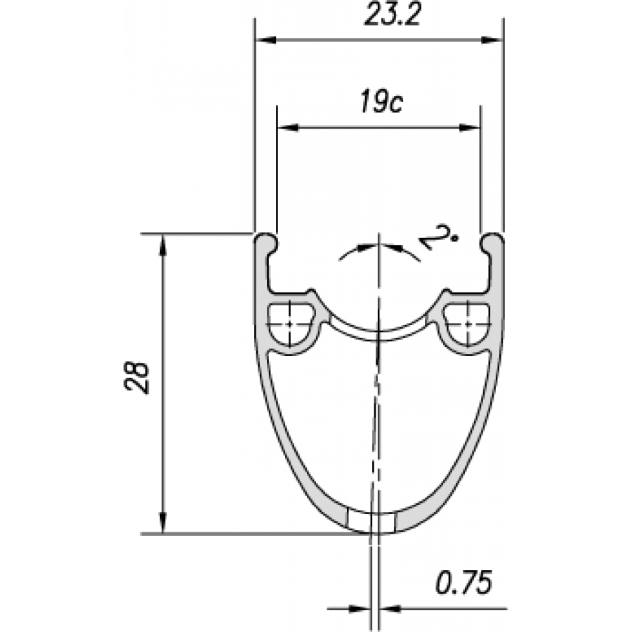Janta Mach1 Pulse 19  700c(622x19c) - 32h Negru Gravel