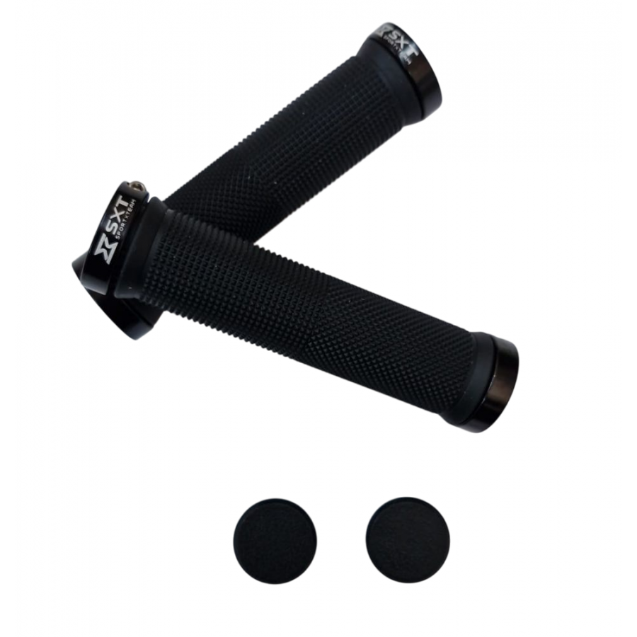 Mansoane Mtb Sxt Zn-002 - 130 Mm Lock-on Dublu Negru