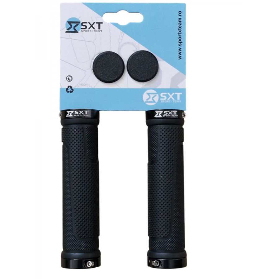 Mansoane Mtb Sxt Zn-005 - 130 Mm Lock-on Dublu Negru