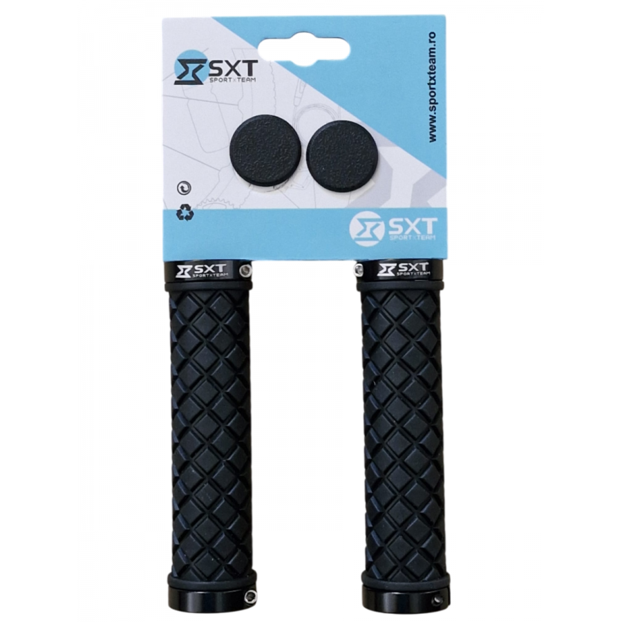 Mansoane Mtb Sxt Zn-045 - 130 Mm Lock-on Dublu Negru