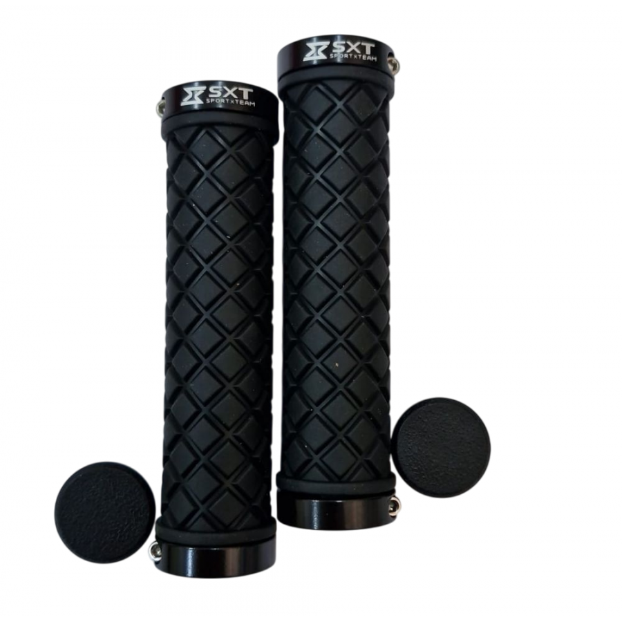 Mansoane Mtb Sxt Zn-045 - 130 Mm Lock-on Dublu Negru