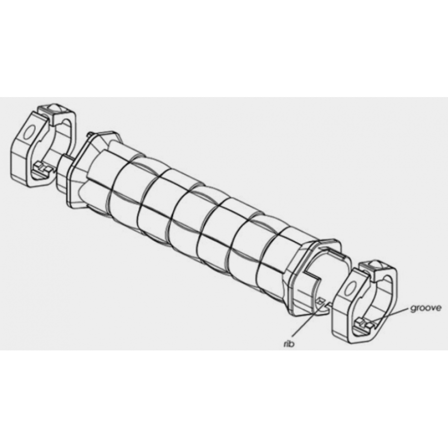 Mansoane Sxt - Twist Negru/albastru 130 Mm