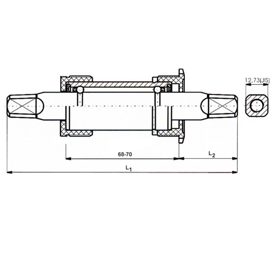 Monobloc Pedalier Fat Bike M-wave 100 Mm