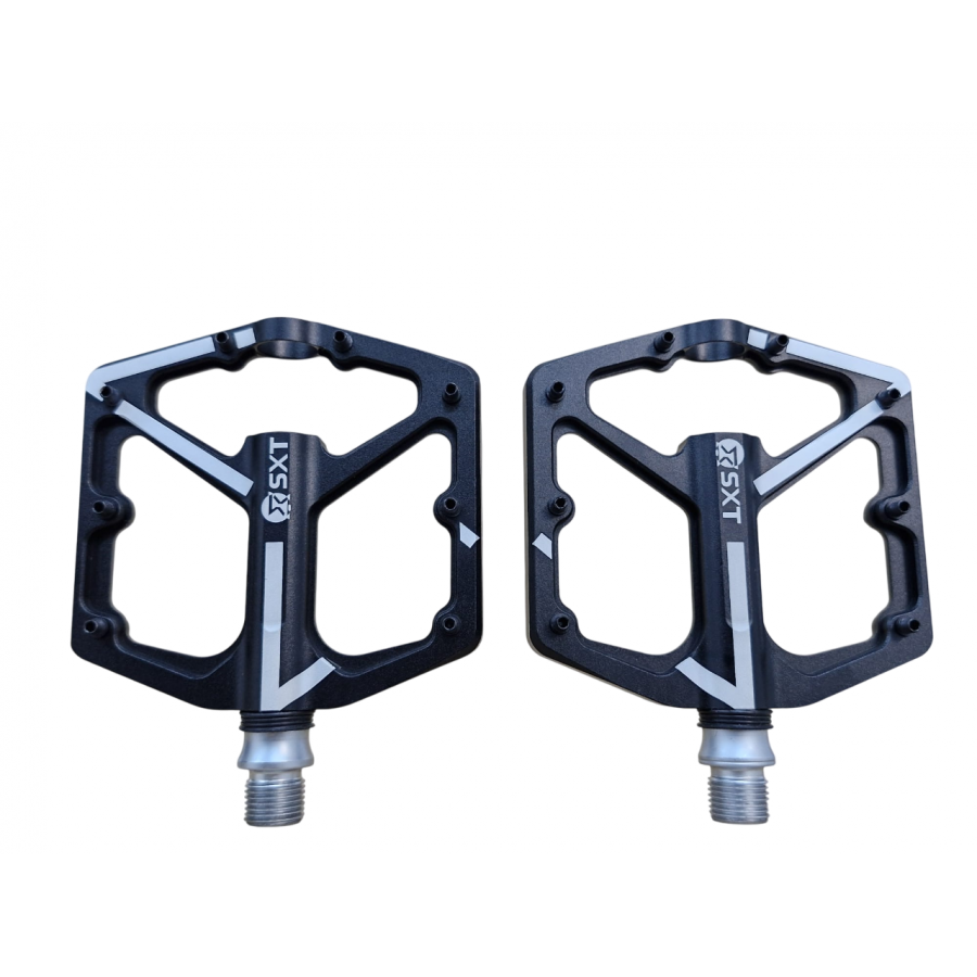 Pedale Aluminiu Sxt Alnc- 1080 Negru 3 Rulmenti 112x100x19mm