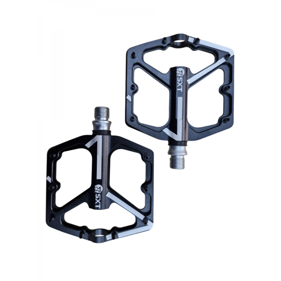 Pedale Aluminiu Sxt Alnc- 1080 Negru 3 Rulmenti 112x100x19mm