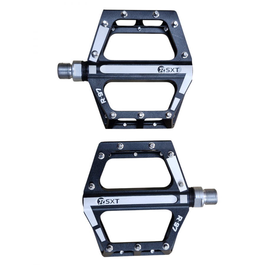 Pedale Aluminiu Sxt Alnc-553 Negru 3 Rulmenti 105x102x26mm