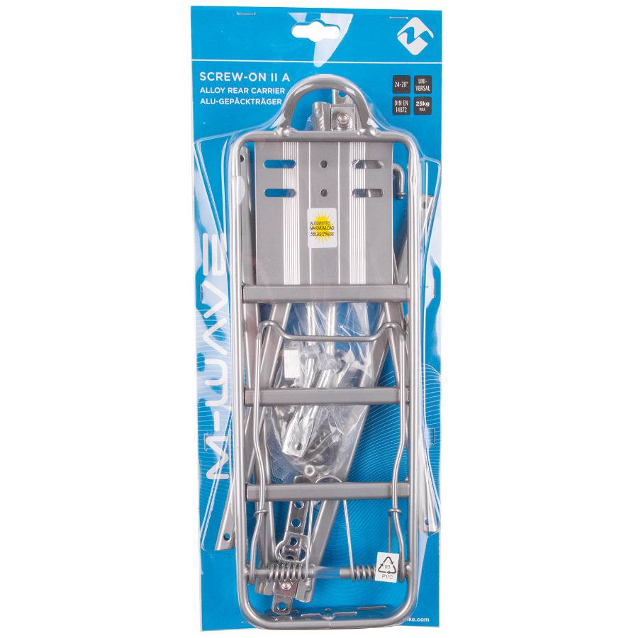 Portbagaj Aluminiu Spate M-wave Screw-on Ii A 24-28 Silver