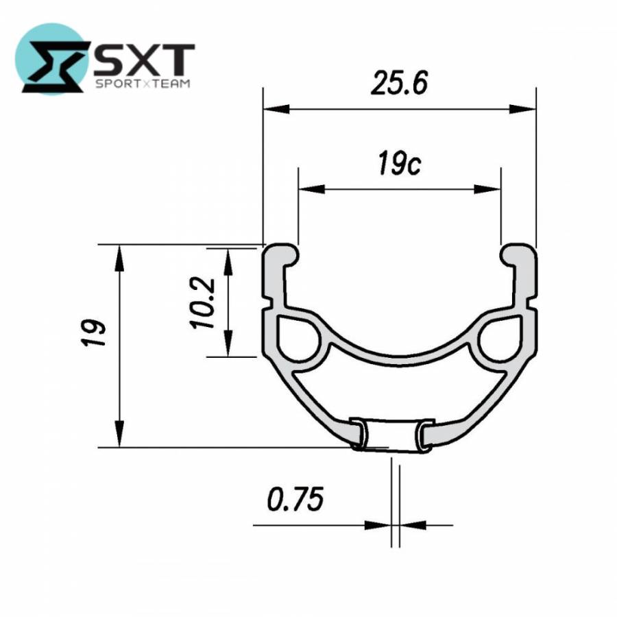 Roata Spate 27.5(584x19c) Sxt Basic Qr Aluminiu Dubla -36h