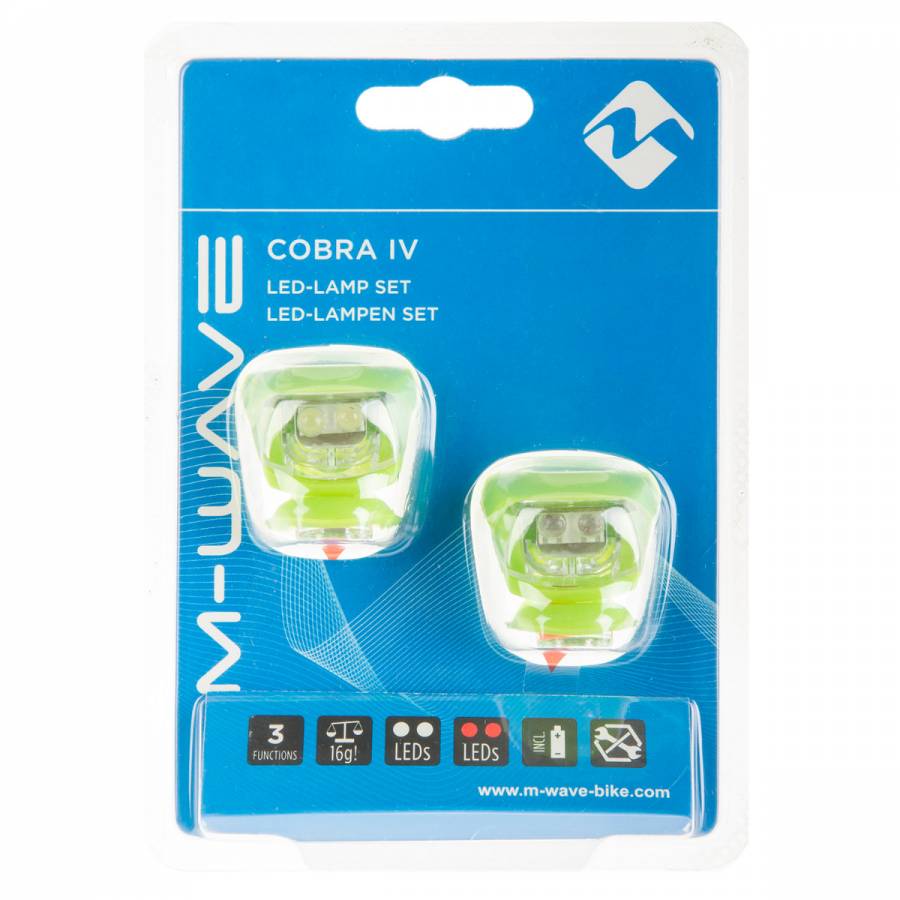 Set Flash Cu Baterii M-wave Cobra Iv - Verde