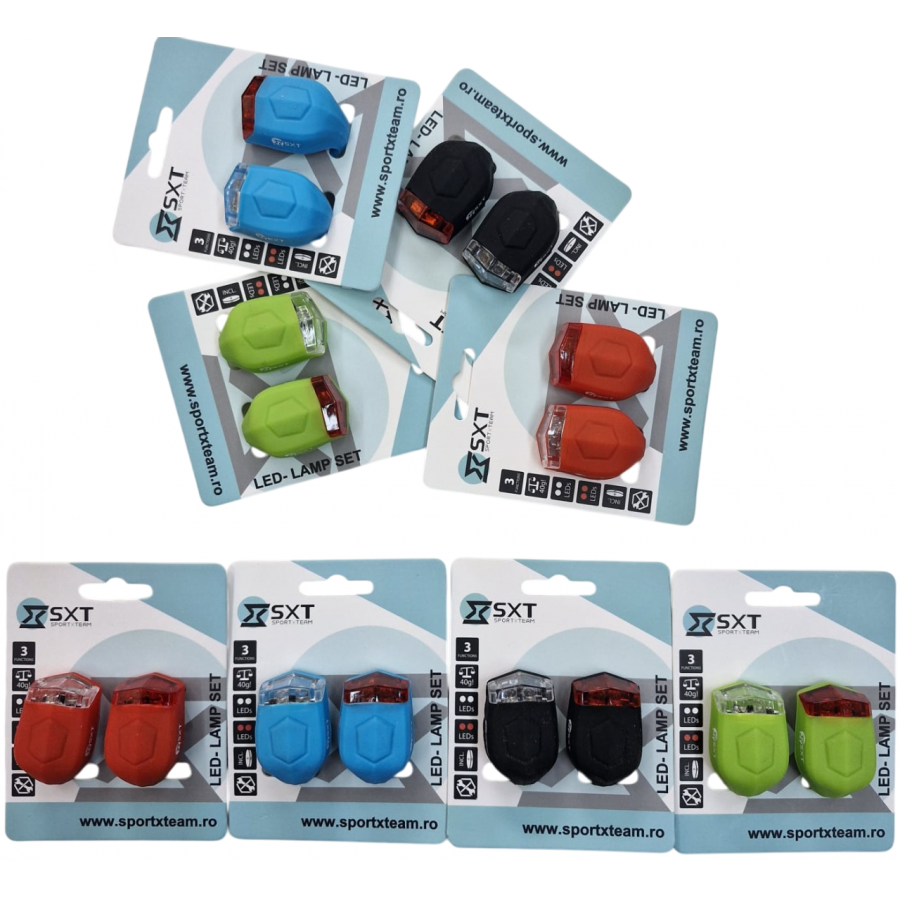 Set Flash Cu Baterii Sxt (silicone) Negru