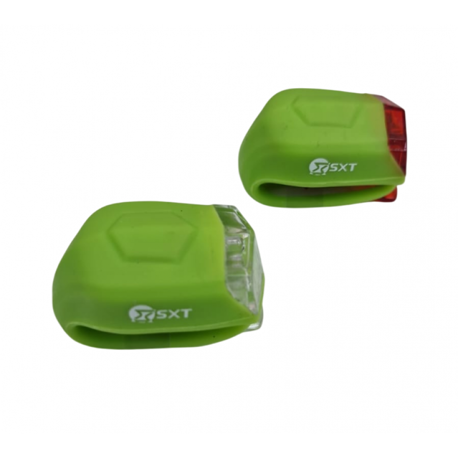 Set Flash Cu Baterii Sxt (silicone) Verde Lime