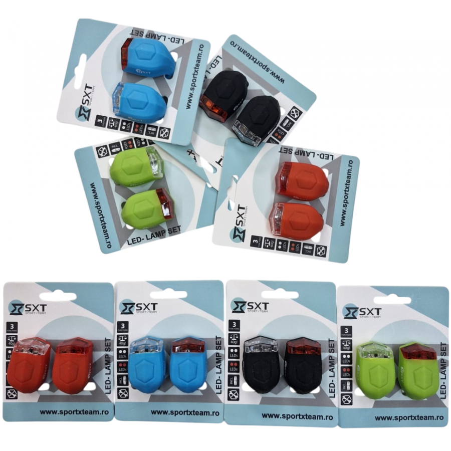 Set Flash Cu Baterii Sxt (silicone) Verde Lime