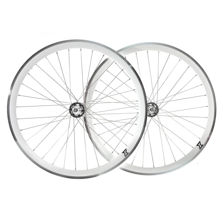Set Roti Single Speed/fixie Sxt 700-32h 40 Mm Alb