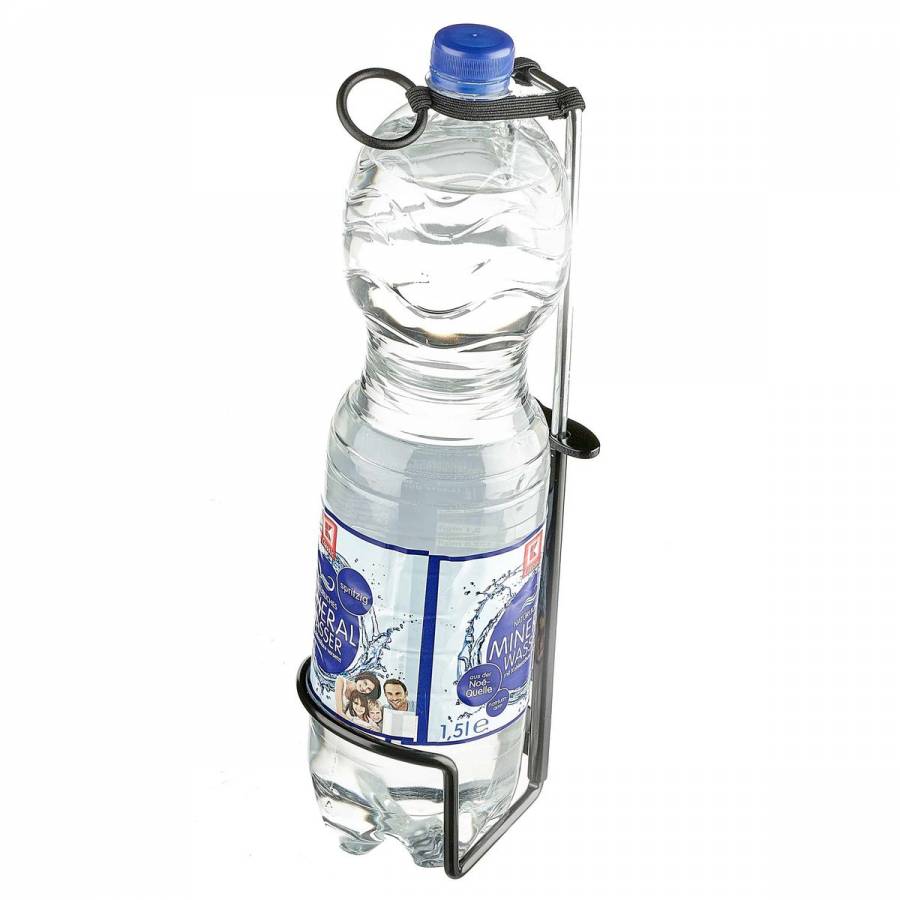 Suport Bidon Reglabil Aluminiu  Sxt  500 Ml  - 1,5 L  Negru
