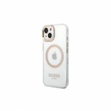 Guess Case Profesional For Iphone 14 6,1" Guhmp14shtrmd Gold Hc Magsafe Metal Outline