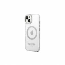 Guess Case Profesional For Iphone 14 Pro 6,1" Guhmp14lhtrms Silver Hc Magsafe Metal Outline