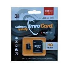 Imro Memory Profesional Card 256gb Microsdxc Kl. 10 Uhs-3 + Adapter
