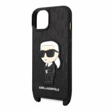 Karl Lagerfeld Protective iPhone Case - Black Monogram