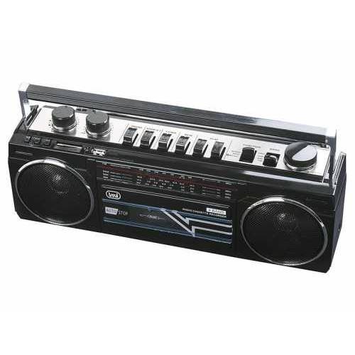 Radiocasetofon Portabil Rr 501 Bt Fm, Bluetooth, Mp3, Usb, Negru Trevi