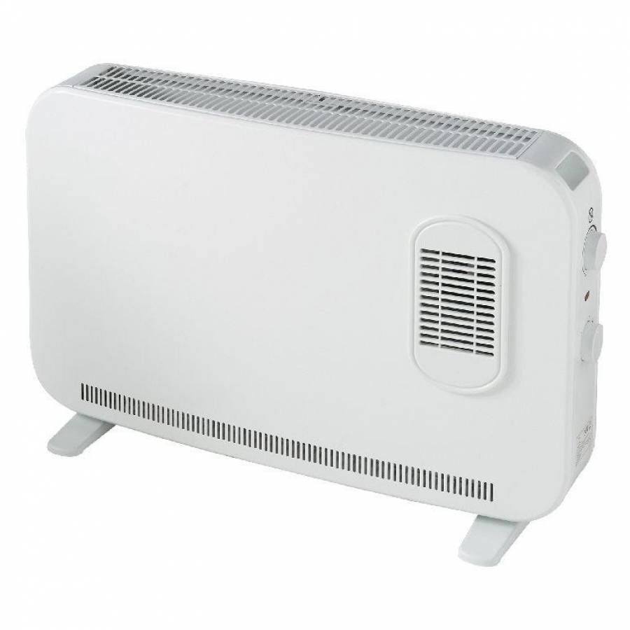 Convector Electric 2000w, Turbo, Material Otel, Control Termostatic, 3 Setari Incalzire, Dimensiuni 435 X 730 X 150 Mm, Design Modern, Alb